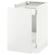 SEKTION white kitchen cabinet, sleek modern design, glossy finish, with smooth drawer.