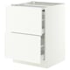 SEKTION / MAXIMERA Bc w pull-out work surface/2drw, white/Aspudden matt white, 24x24x30 "