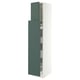 SEKTION / MAXIMERA Hc w p-o func 1dr/4drw, white/Aspudden dark gray-green, 15x24x80 "