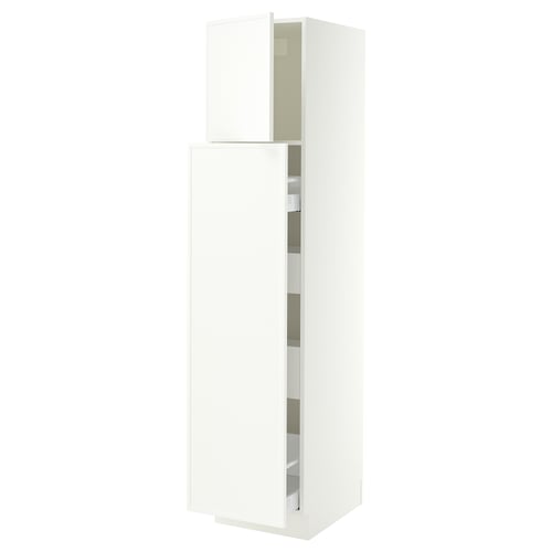 SEKTION / MAXIMERA Hc w p-o func 1dr/4drw, white/Aspudden matt white, 18x24x80 "