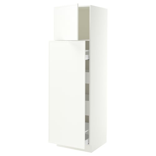SEKTION / MAXIMERA Hc w p-o func 1dr/4drw, white/Aspudden matt white, 24x24x80 "