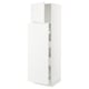 Modern ikea SEKTION kitchen cabinet, sleek with integrated handles and adjustable shelves.