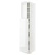 High glossy white SEKTION kitchen cabinet with adjustable shelves.