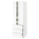 White SEKTION kitchen cabinet with doors and drawers, clean design.
