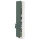SEKTION / MAXIMERA High cab w 2drs/2 fronts/4 drawers, white/Aspudden dark gray-green, 15x15x80 "