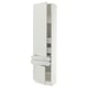 SEKTION / MAXIMERA High cab w 2drs/2 fronts/4 drawers, white/Aspudden light gray, 24x15x90 "