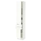 SEKTION / MAXIMERA High cab w 2drs/2 fronts/4 drawers, white/Aspudden matt white, 15x15x80 "