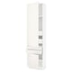 SEKTION white kitchen cabinet, sleek design, modern, fully adjustable interior, durable, with smooth-running drawers.