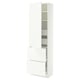 SEKTION / MAXIMERA High cab w door/2 fronts/4 drawers, white/Aspudden matt white, 24x15x80 "