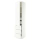SEKTION / MAXIMERA High cab w door/3 fronts/5 drawers, white/Aspudden matt white, 18x24x90 "