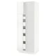 SEKTION kitchen cabinet, white, glossy finish, rectangular shape, modern design.