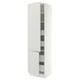 SEKTION / MAXIMERA High cb w 2 doors/shelves/4 drawers, white/Aspudden light gray, 24x24x90 "