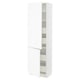 White SEKTION kitchen cabinet with adjustable shelves.