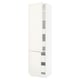 SEKTION kitchen cabinet, white. Tall, square, modern design with adjustable shelves.