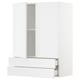 SEKTION white kitchen unit with drawers and adjustable shelves.
