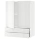 White high-gloss ikea SEKTION kitchen cabinet, sleek modern design with clean lines.