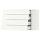 SEKTION / MAXIMERA Wall cabinet with 4 drawers, white/Aspudden matt white, 30x15x20 "