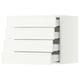 SEKTION / MAXIMERA Wall cabinet with 4 drawers, white/Aspudden matt white, 24x15x20 "