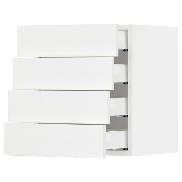 SEKTION kitchen with white cabinet and drawer fronts, sleek modern design.