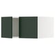 Modern ikea kitchen cabinet, green square.