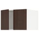 SEKTION kitchen cabinets: dark brown wood, 2-door design with a square shape and sleek modern finish.