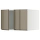 SEKTION dark grey-brown kitchen cabinet with handles, sleek design, fiberboard door with plastic finish.