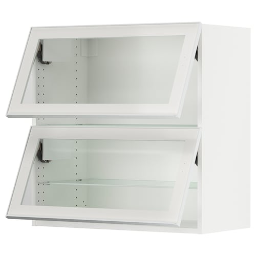 SEKTION kitchen cabinet - white, glass doors, modern design.