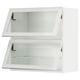 SEKTION kitchen cabinet - white, glass doors, modern design.