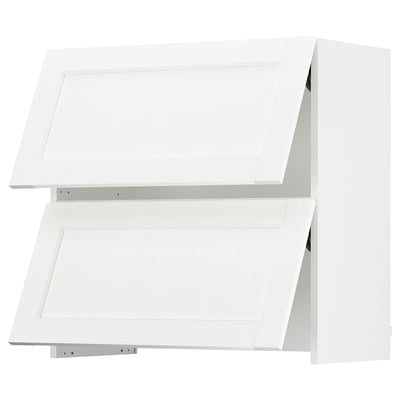 White SEKTION extractor hood with cabinets, sleek design.