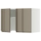 SEKTION high-gloss dark grey-brown kitchen cabinet.