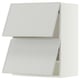 SEKTION Wall cabinet horizontal w 2 doors, white/Aspudden light gray, 24x15x30 "