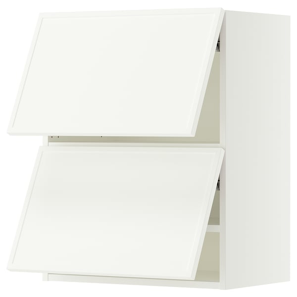 SEKTION Wall cabinet horizontal w 2 doors, white/Aspudden matt white, 24x15x30 "