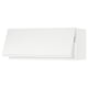 White modern kitchen cabinet, minimalist design, rectangular shape.