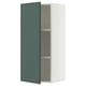 SEKTION Wall cabinet, white/Aspudden dark gray-green, 18x15x40 "