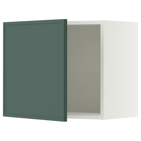 SEKTION Wall cabinet, white/Aspudden dark gray-green, 24x15x20 "