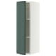 SEKTION Wall cabinet, white/Aspudden dark gray-green, 12x15x40 "