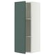 SEKTION Wall cabinet, white/Aspudden dark gray-green, 15x15x40 "