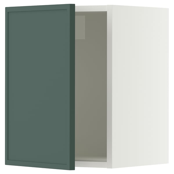 SEKTION Wall cabinet, white/Aspudden dark gray-green, 15x15x20 "