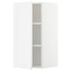 Ikea SEKTION white kitchen cabinet, tall and rectangular with open doors.