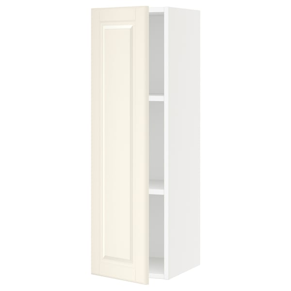 An off-white kitchen cabinet door from the SEKTION system, featuring a classic design with bevelled edges.