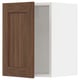 SEKTION kitchen cabinet with walnut brown door, featuring sleek design & sturdy frame.