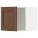 SEKTION kitchen cabinet, walnut wood effect, flat panel design, single door.