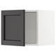 Black cabinet with hidden hinges