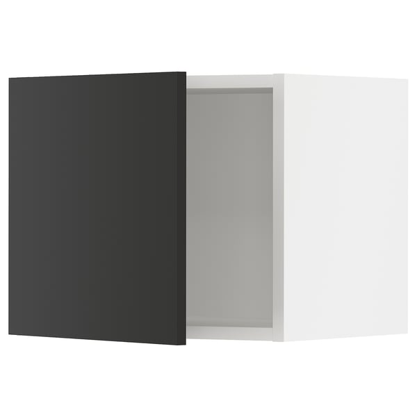 SEKTION kitchen cabinet in matt black with sleek, square, modern design.