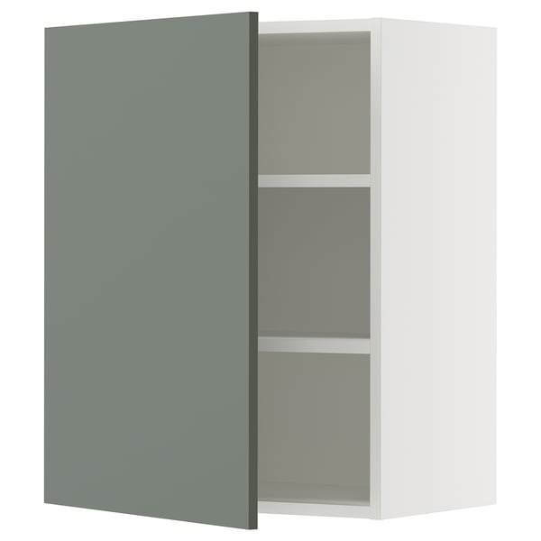 White ikea SEKTION cabinet with green door