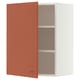 SEKTION Wall cabinet, white/Terrsjö red-brown wave pattern, 24x15x30 "