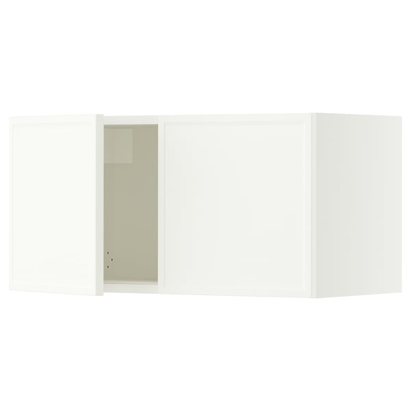 SEKTION Wall cabinet with 2 doors, white/Aspudden matt white, 30x15x15 "