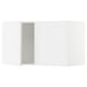 White SEKTION kitchen cabinet with open door.