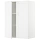 SEKTION white wall cabinet; modern design with flat panels, two adjustable shelves, and one door ajar.