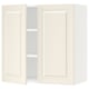 SEKTION off-white kitchen cabinet. Rectangle shape, panel design, adjustable shelves.